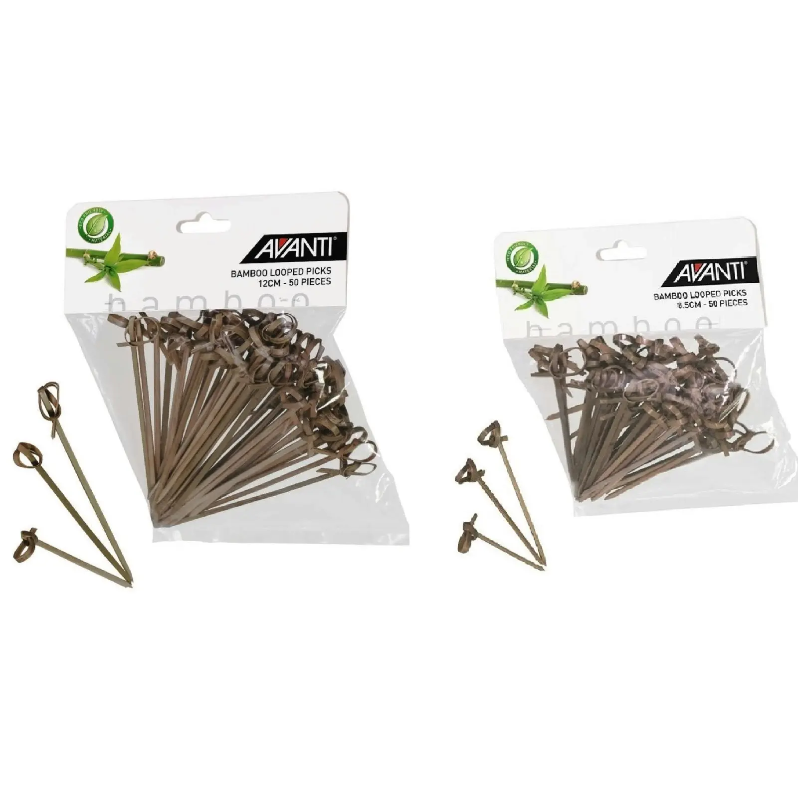 Avanti BAMBOO LOOPED PICKS PACK 50 - 8.5cm or 12cm