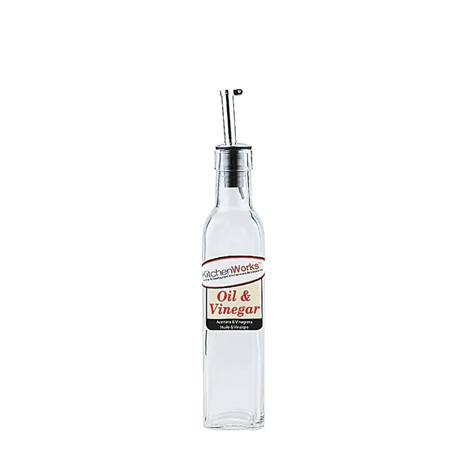 KitchenWorks OIL or VINEGAR BOTTLE WITH POURER AND CAP - 250ml or 500ml