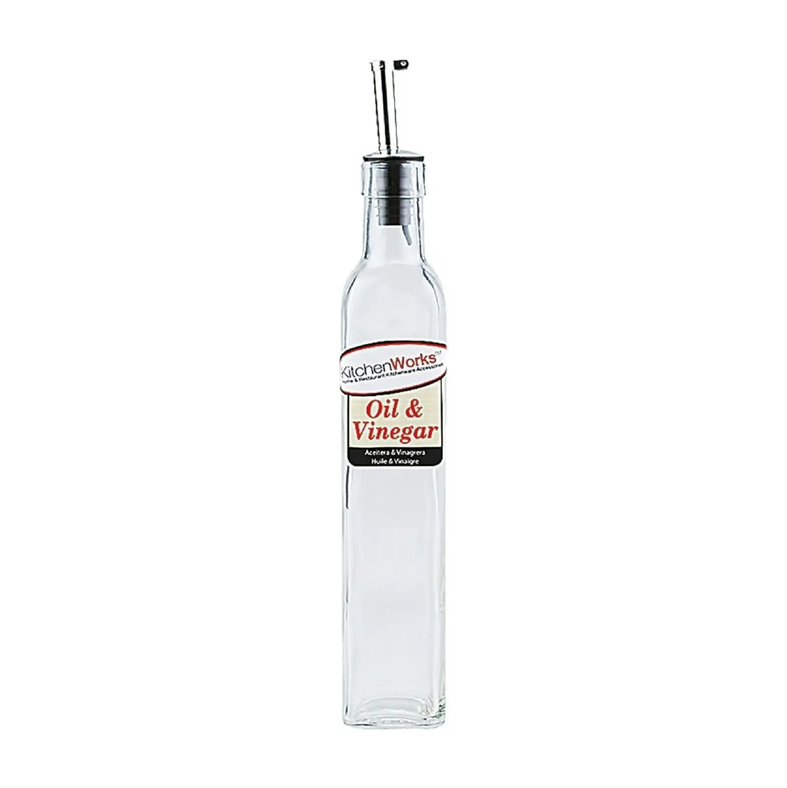 KitchenWorks OIL or VINEGAR BOTTLE WITH POURER AND CAP - 250ml or 500ml