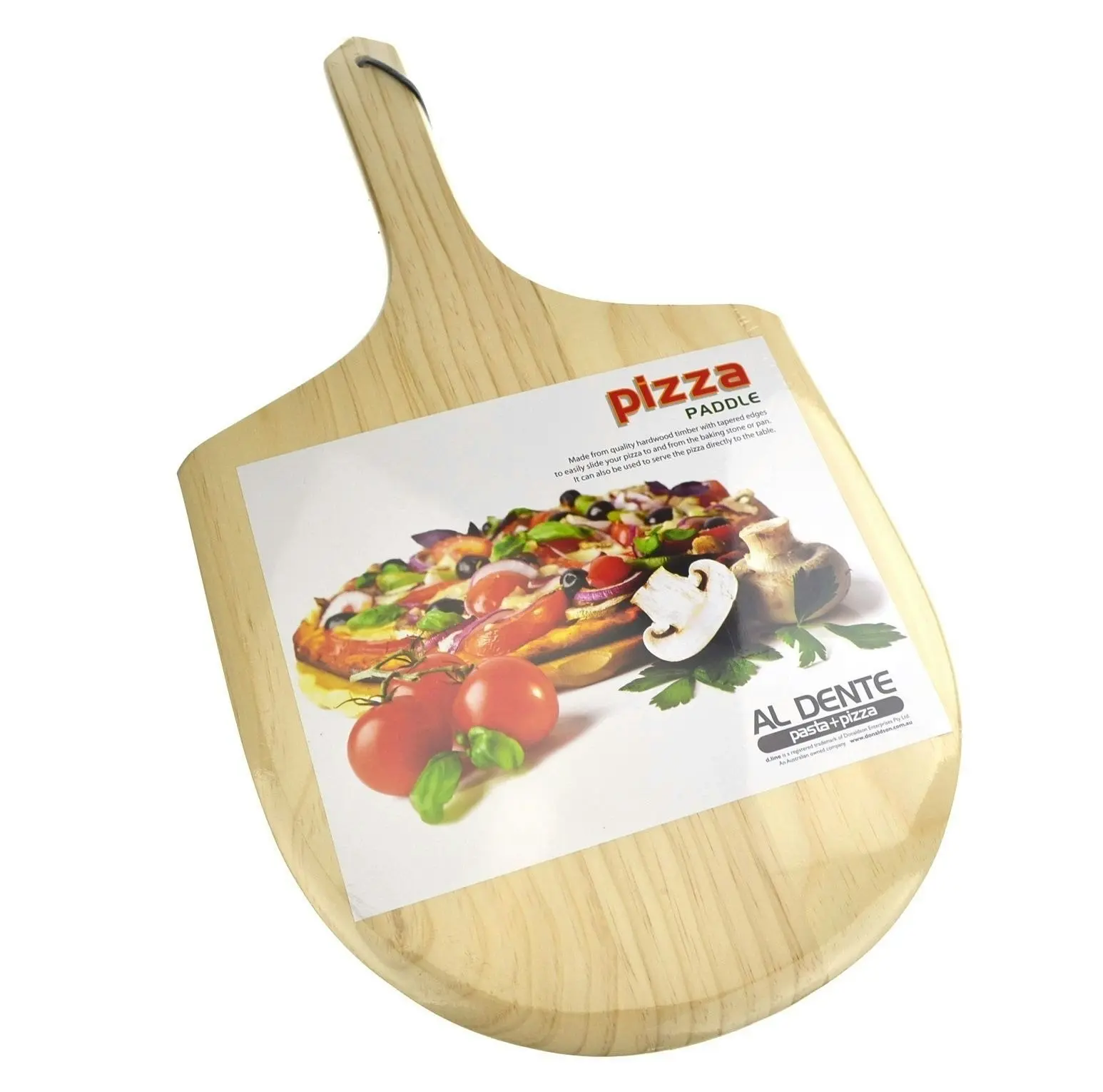 APPETITO 33cm PIZZA STONE + SERVING RACK + PADDLE + ROCKING CUTTER