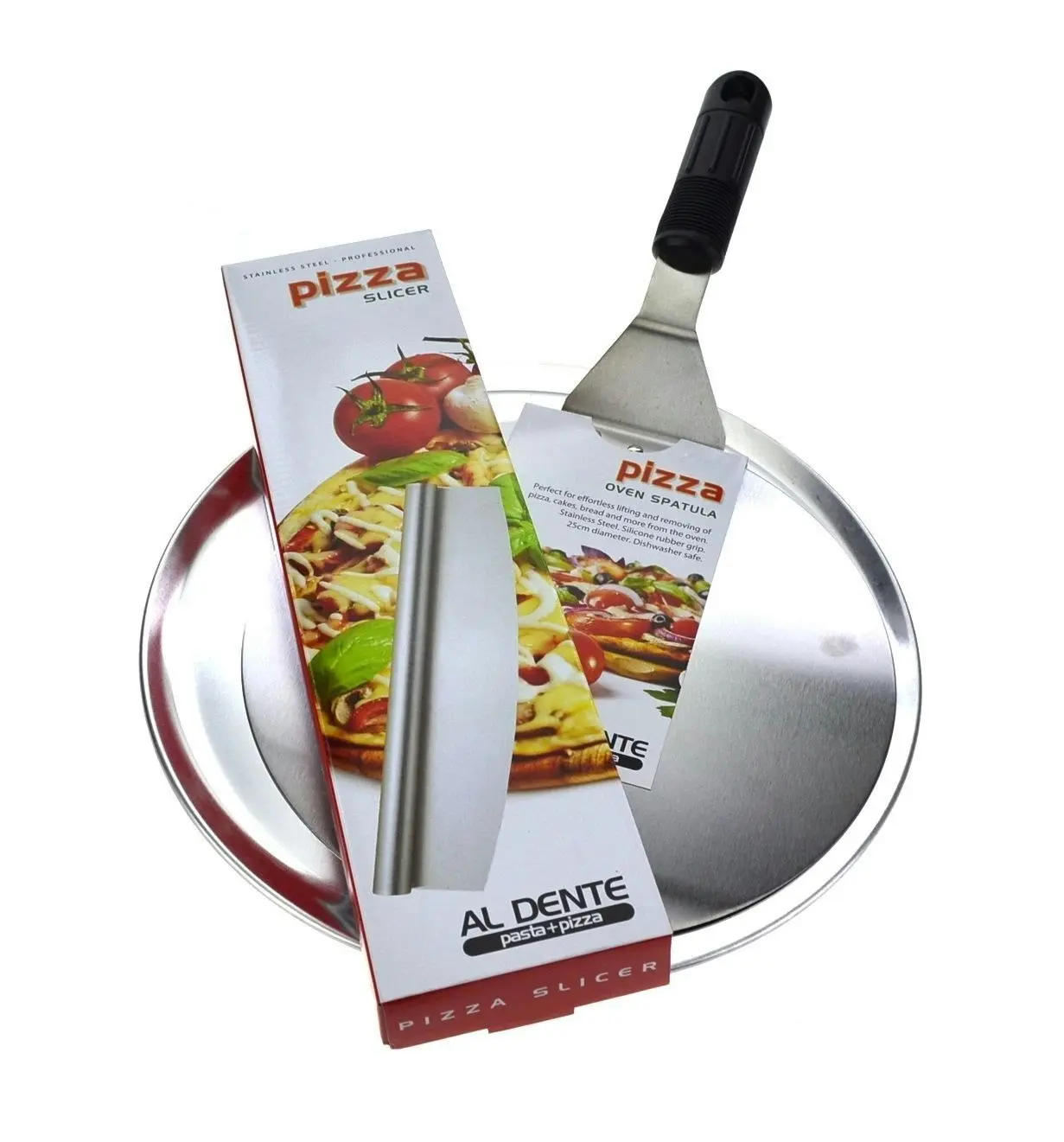 APPETITO PIZZA PRO PACK - 30cm TRAY + PIZZA LIFTER + ROCKING CUTTER