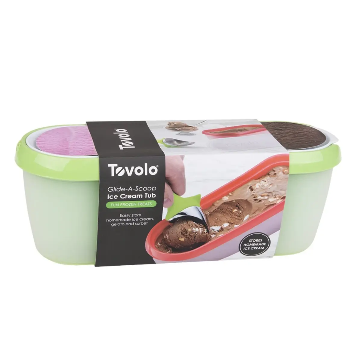 Tovolo Glide A Scoop Ice Cream Tub   4 Colours