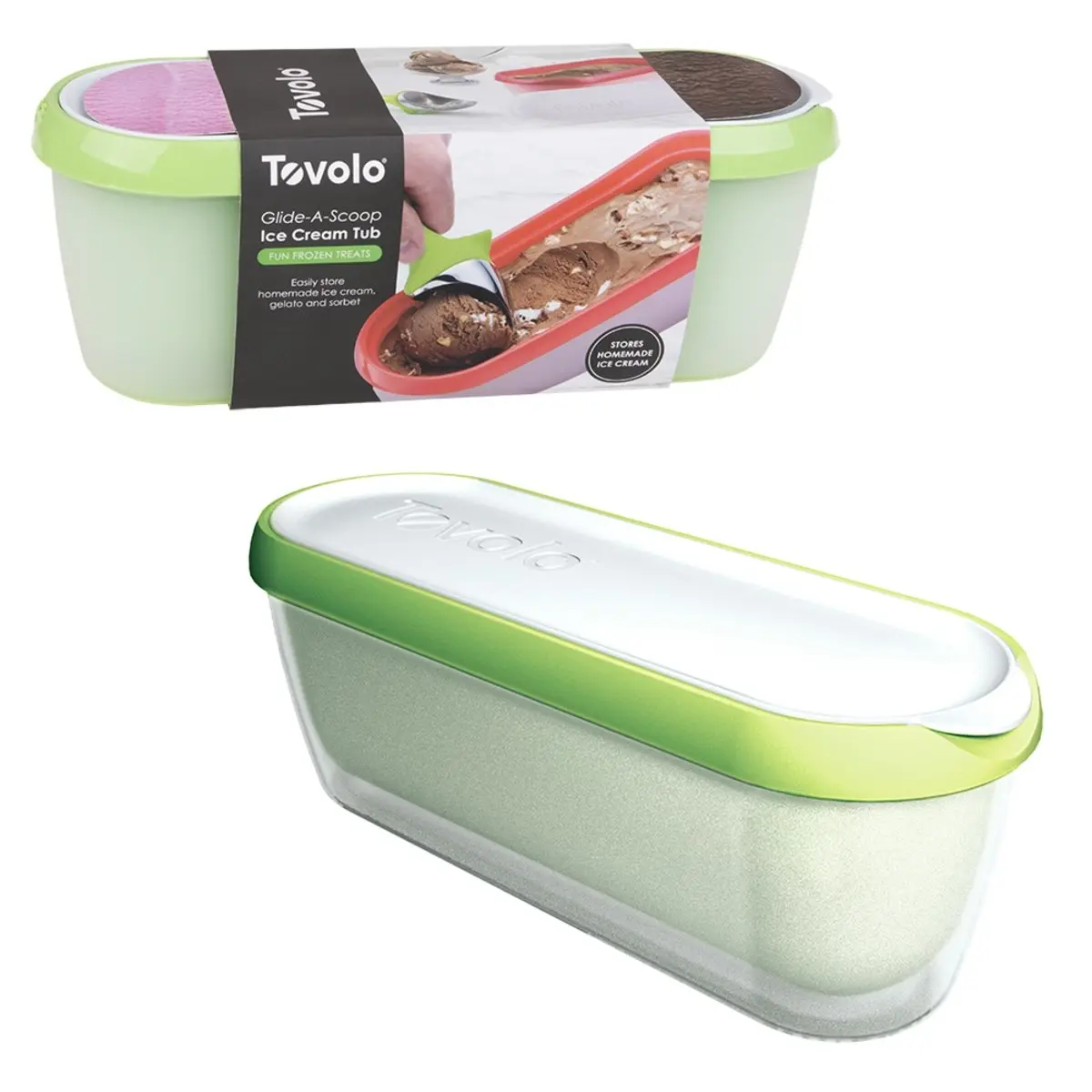 Tovolo Glide A Scoop Ice Cream Tub   4 Colours