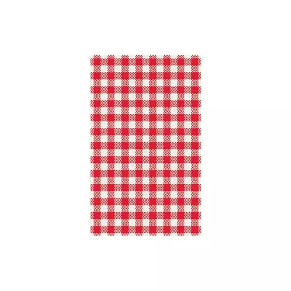 Gingham Greaseproof Paper   Pack 200