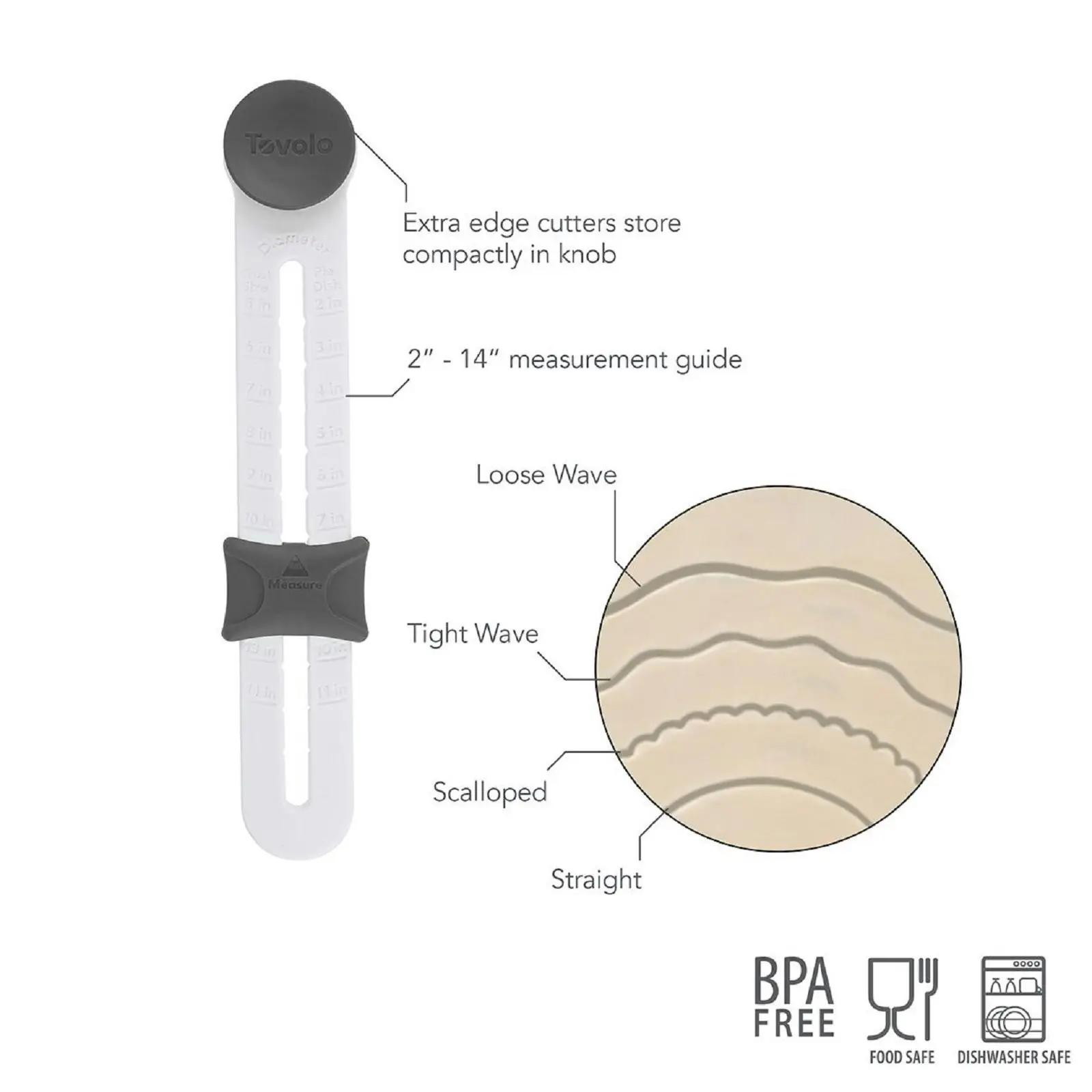 Tovolo Precision Pie Crust Cutter