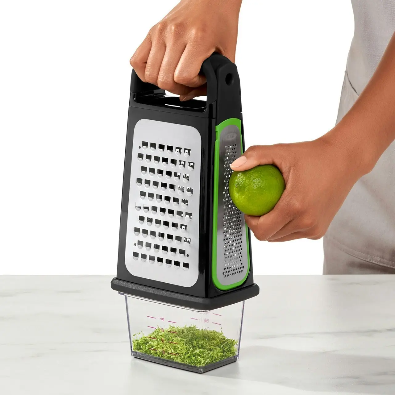 OXO Good Grips Etched Box Grater With Removable Zester