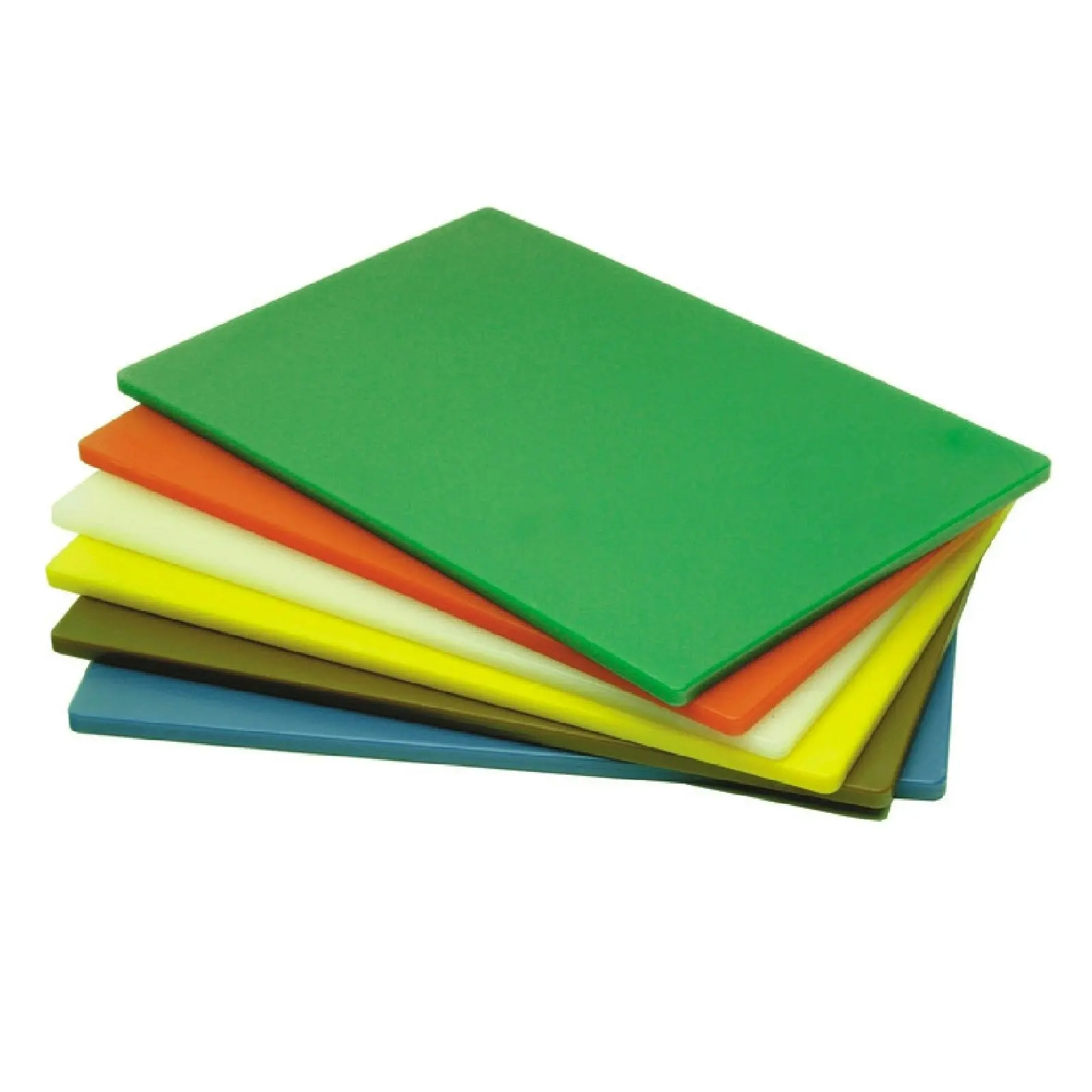 POLYETHYLENE COLOUR CODED CUTTING BOARD HACCP 205 x 300 x 13mm - SET OF 6