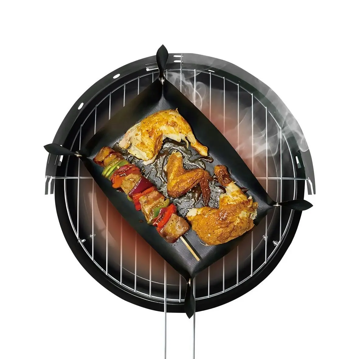 Grand Fusion LEAKPROOF NON-STICK BBQ GRILL MAT - 30 x 40cm