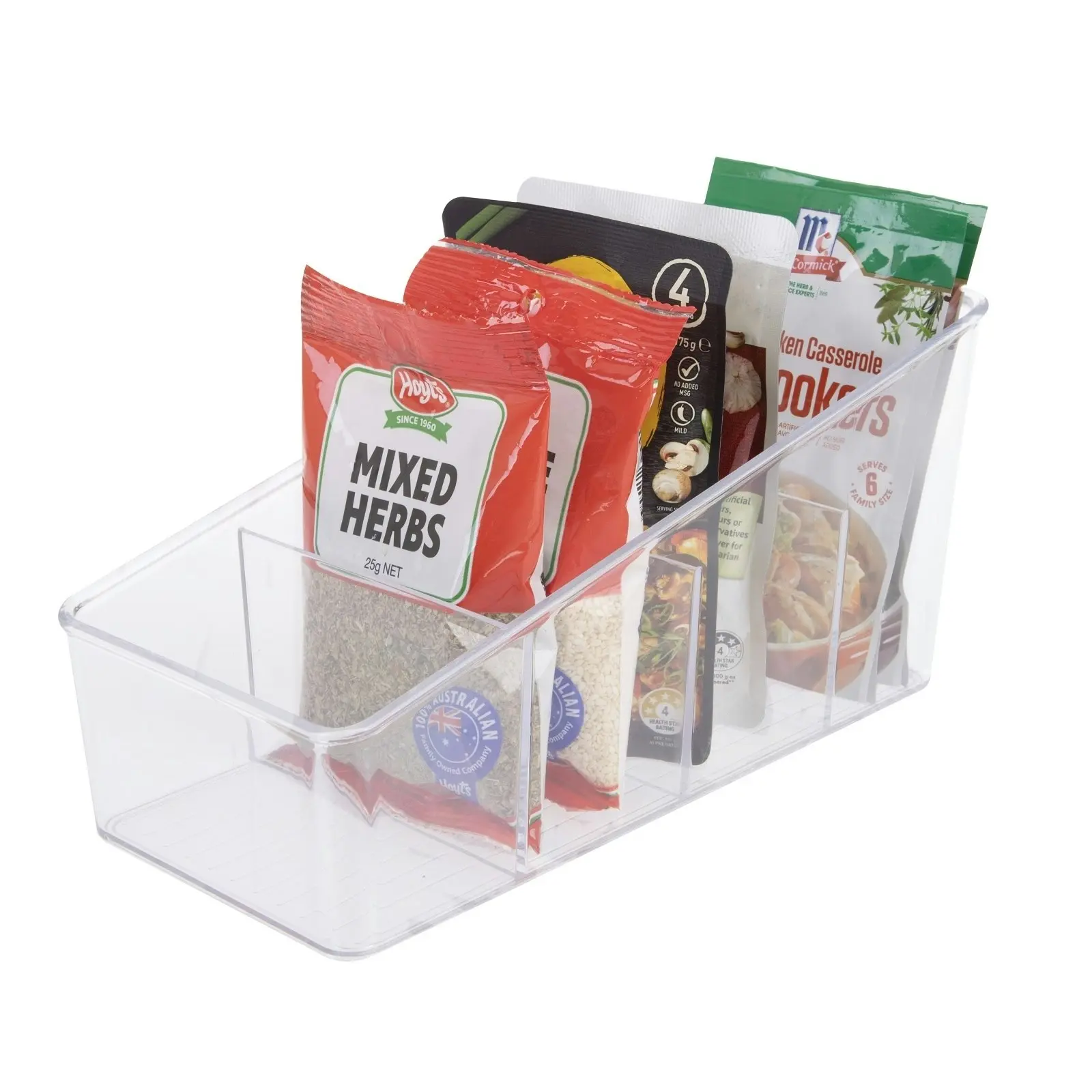 D.Line 4 Compartment Packet Organiser