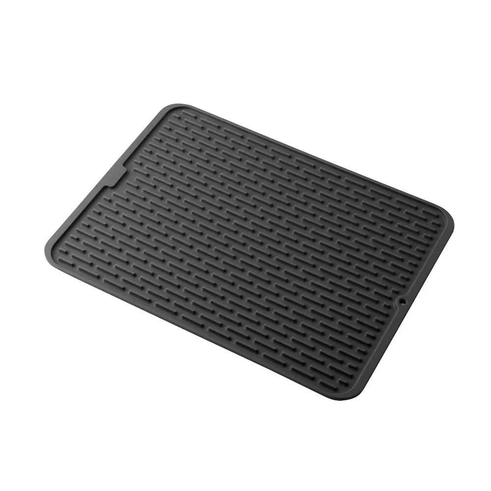 D.Line Silicone Drying Mat   Black