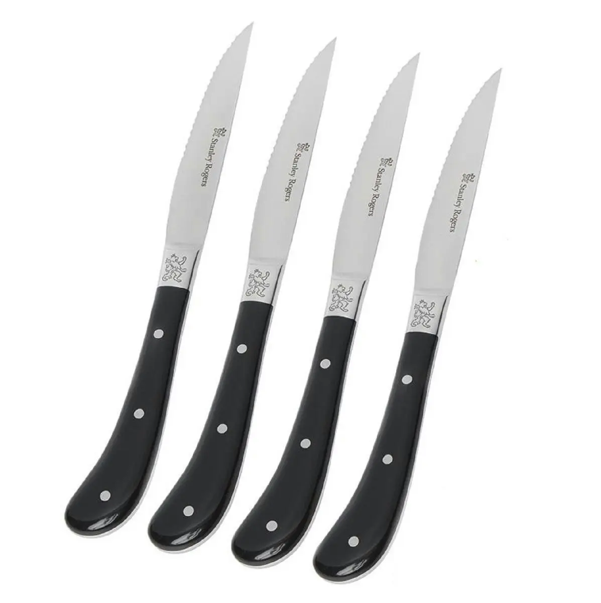 Stanley Rogers 4 Piece Pistol Grip Steak Knives   Artisan Black