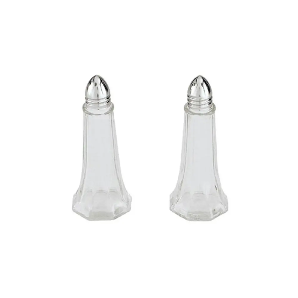 12 Glass Salt And Pepper Shakers Tower