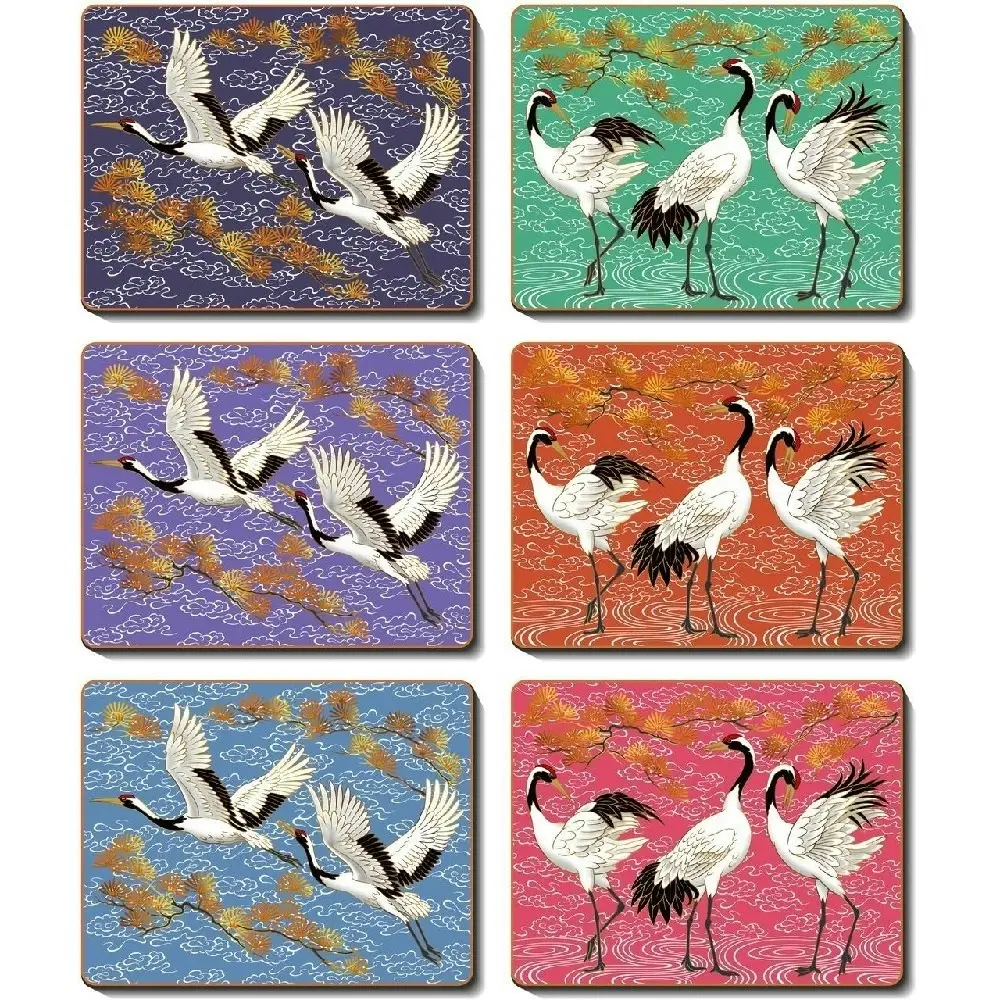 Cinnamon Coasters Cork Backed   Set Of 6