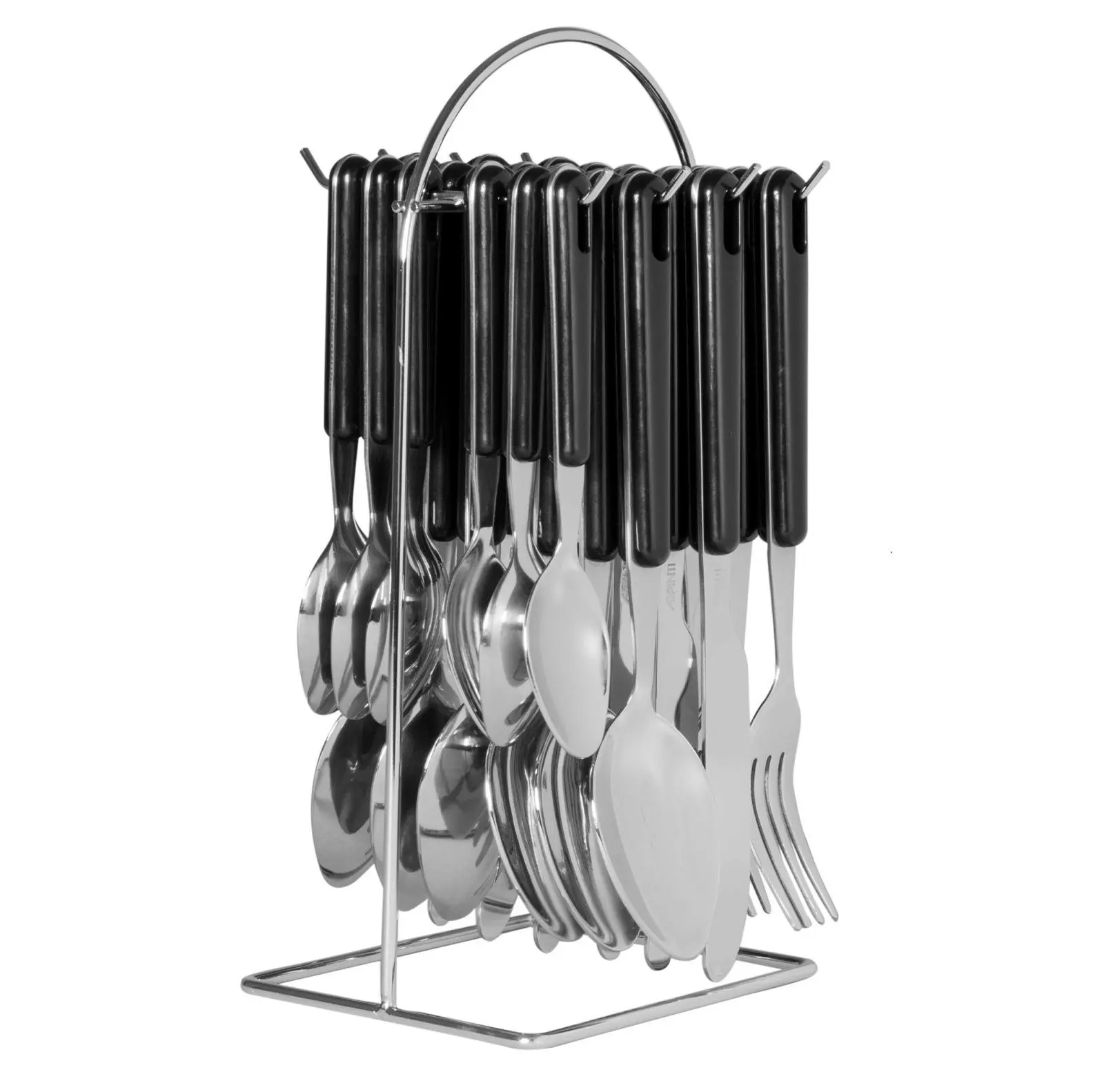 Avanti 24 Piece Hanging Cutlery Set   Red, Black Or White