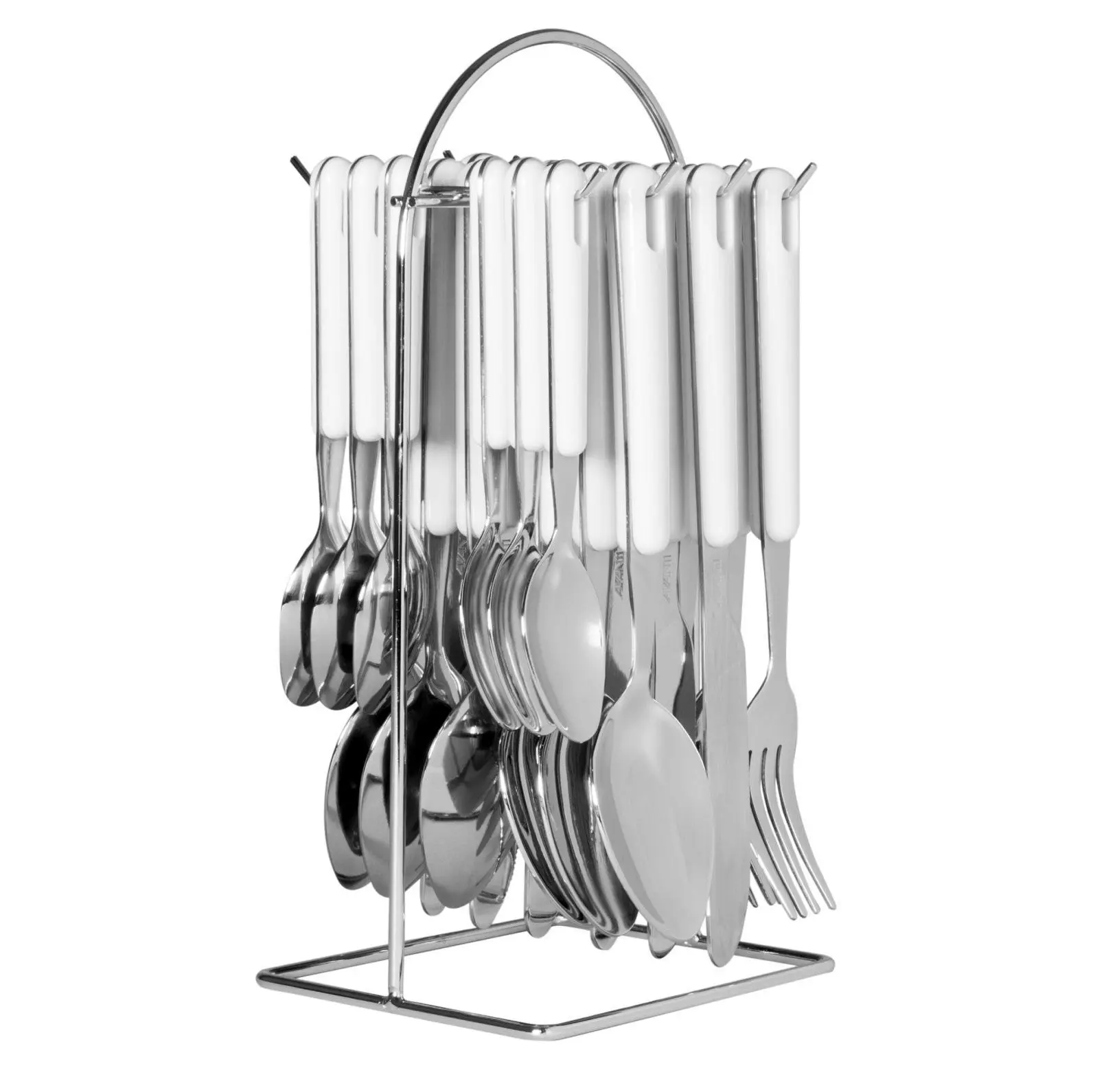 Avanti 24 Piece Hanging Cutlery Set   Red, Black Or White