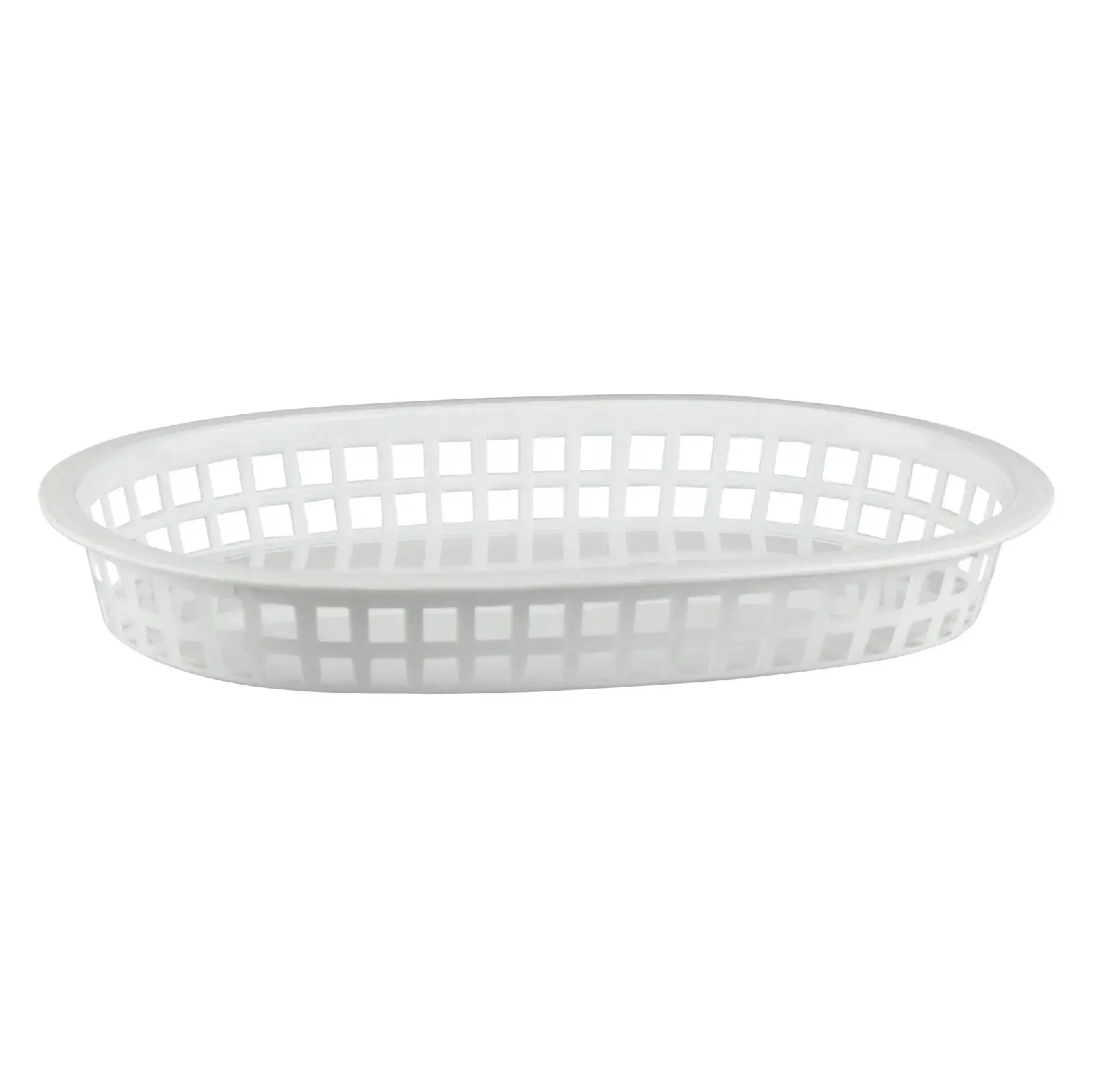 PLASTIC OVAL BREAD BASKET LARGE - 27 x 18cm SET 12