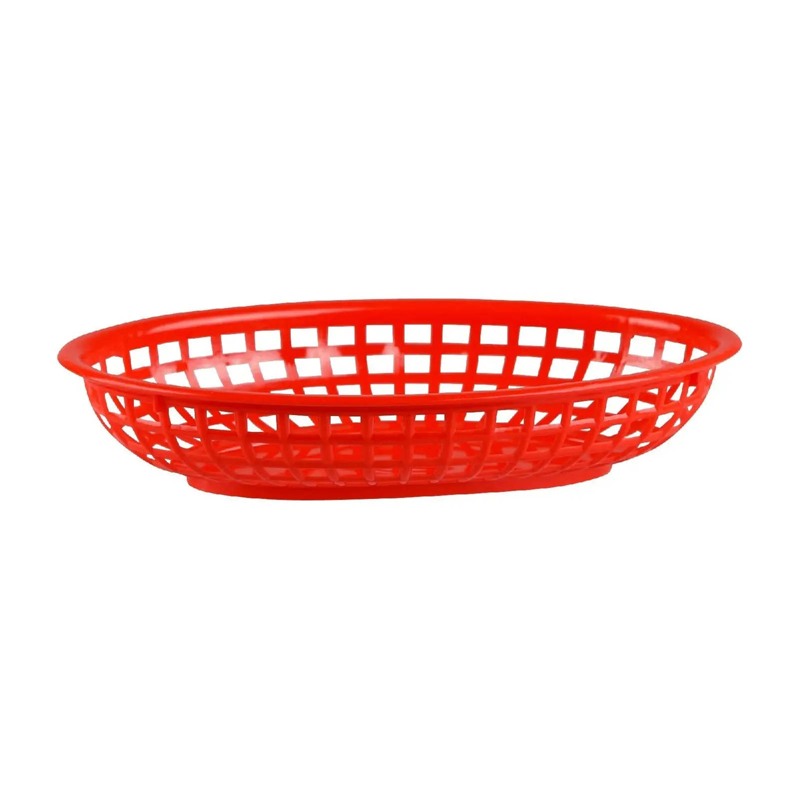 PLASTIC OVAL BREAD BASKET SMALL - 24 x 15cm SET 12