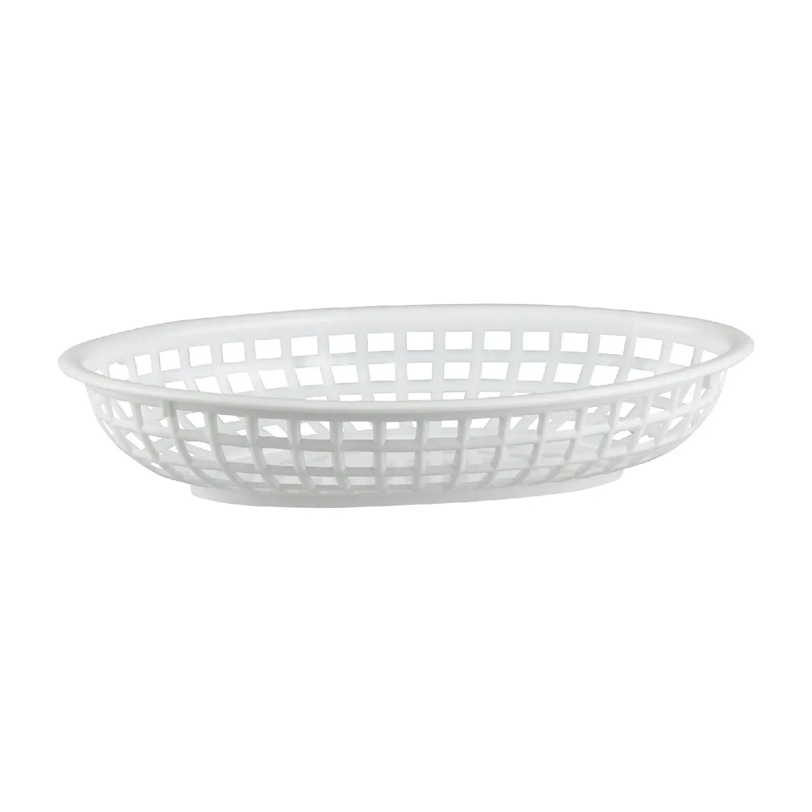 PLASTIC OVAL BREAD BASKET SMALL - 24 x 15cm SET 12