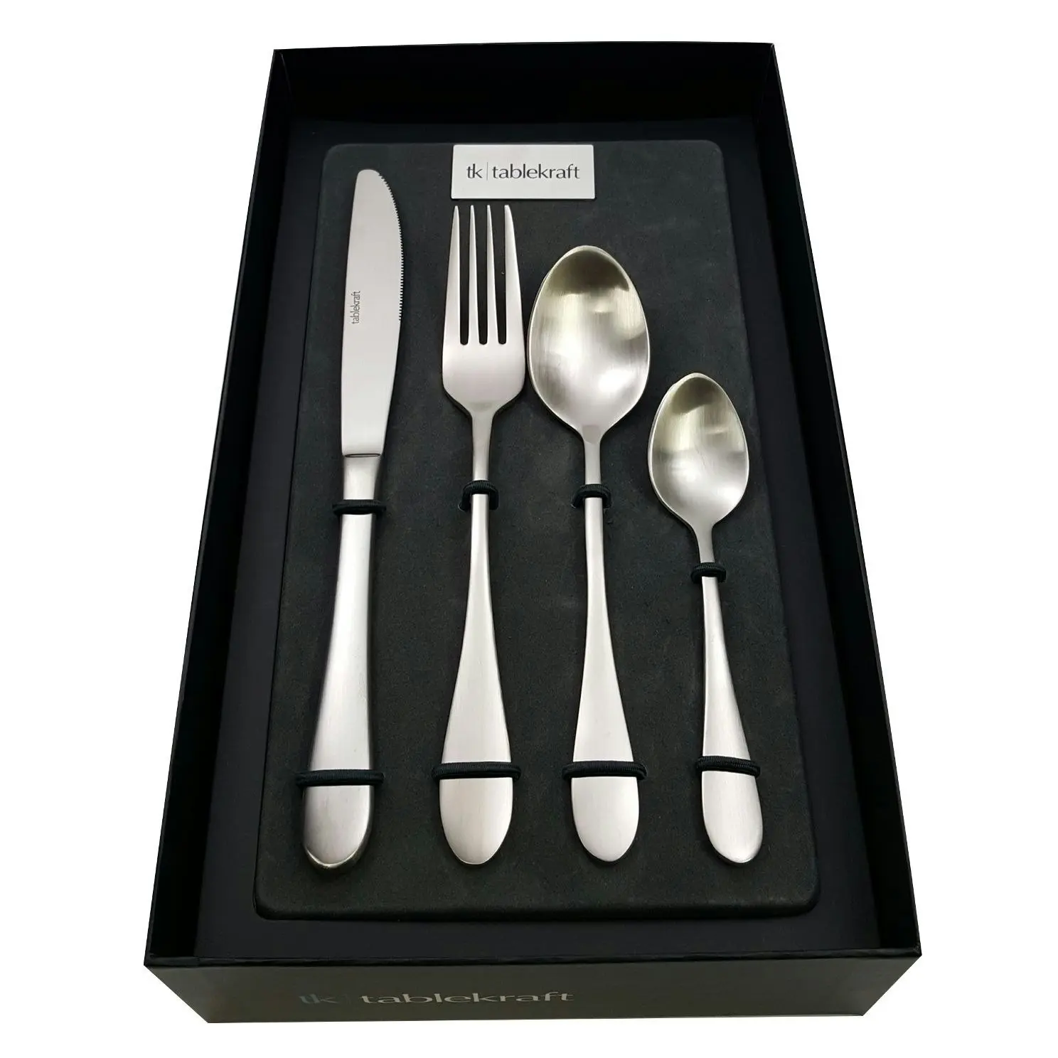 Soho Cutlery 24 Piece Boxed Set   Rose, Gold, Black Or Matt