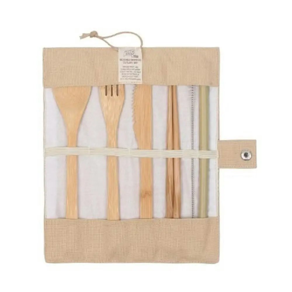 White Magic Eco Basics Reusable Bamboo Cutlery Set