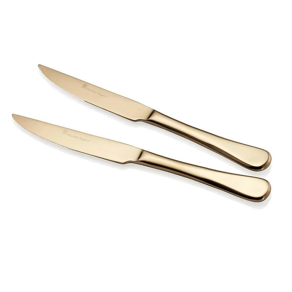 Stanley Rogers Chelsea Gold Steak Knives Set 4