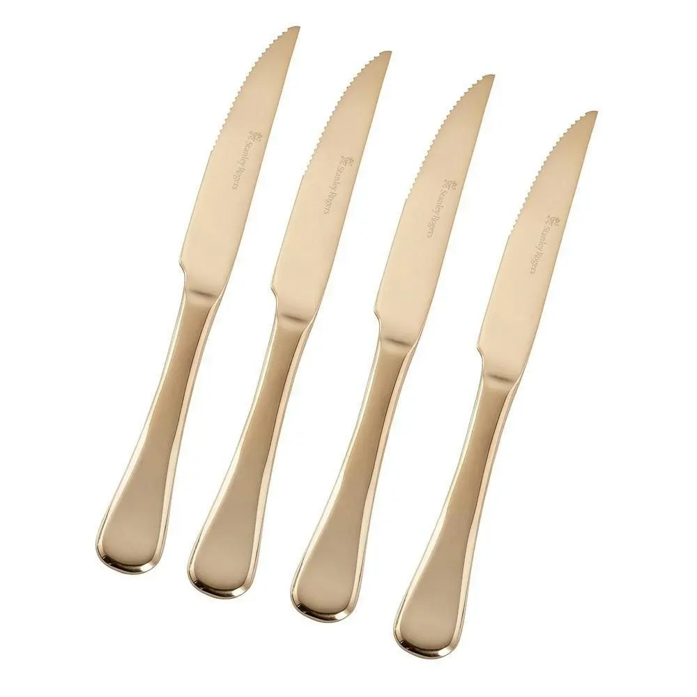 Stanley Rogers Chelsea Gold Steak Knives Set 4