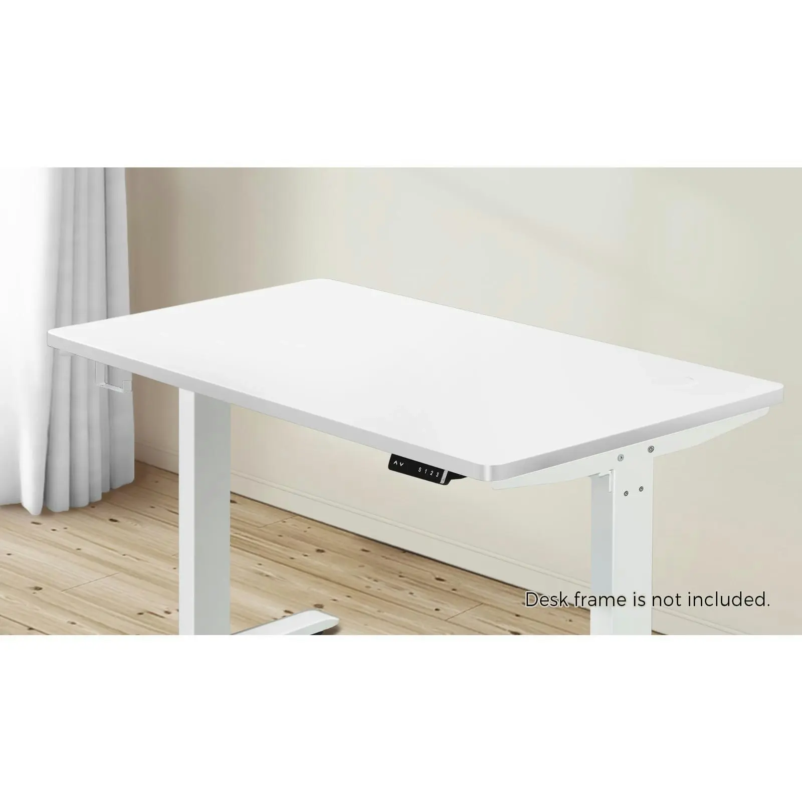 Oikiture 140cm Desk Top Electric Desk Board Computer Table White