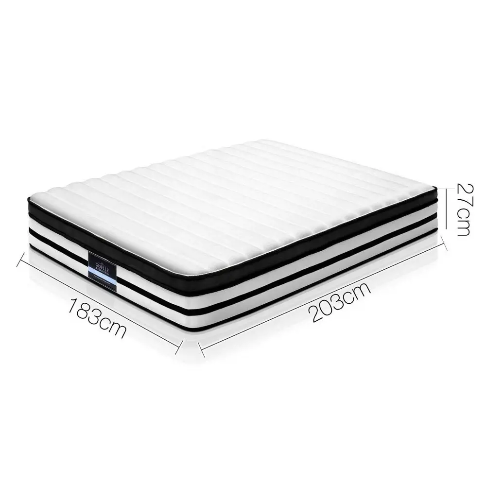 Giselle Bedding 27cm Mattress Euro Top King