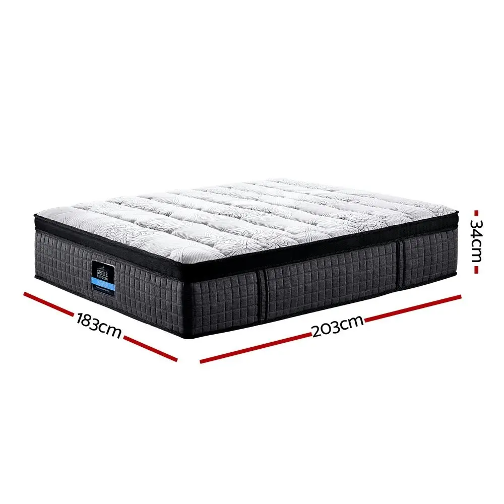 Giselle Bedding 34cm Mattress 9 Zone Latex Foam King