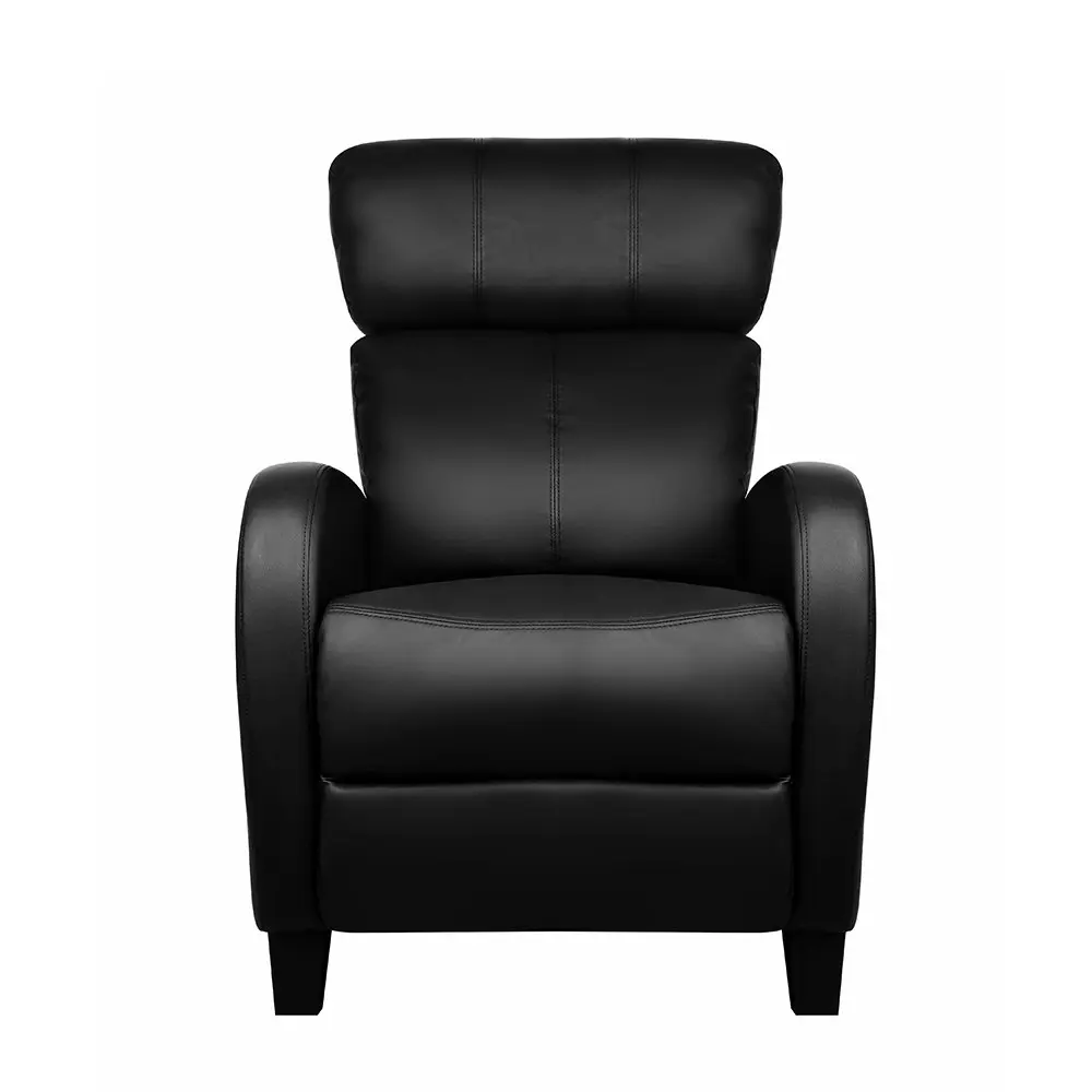 Artiss Recliner Chair Sofa Armchair PU Black