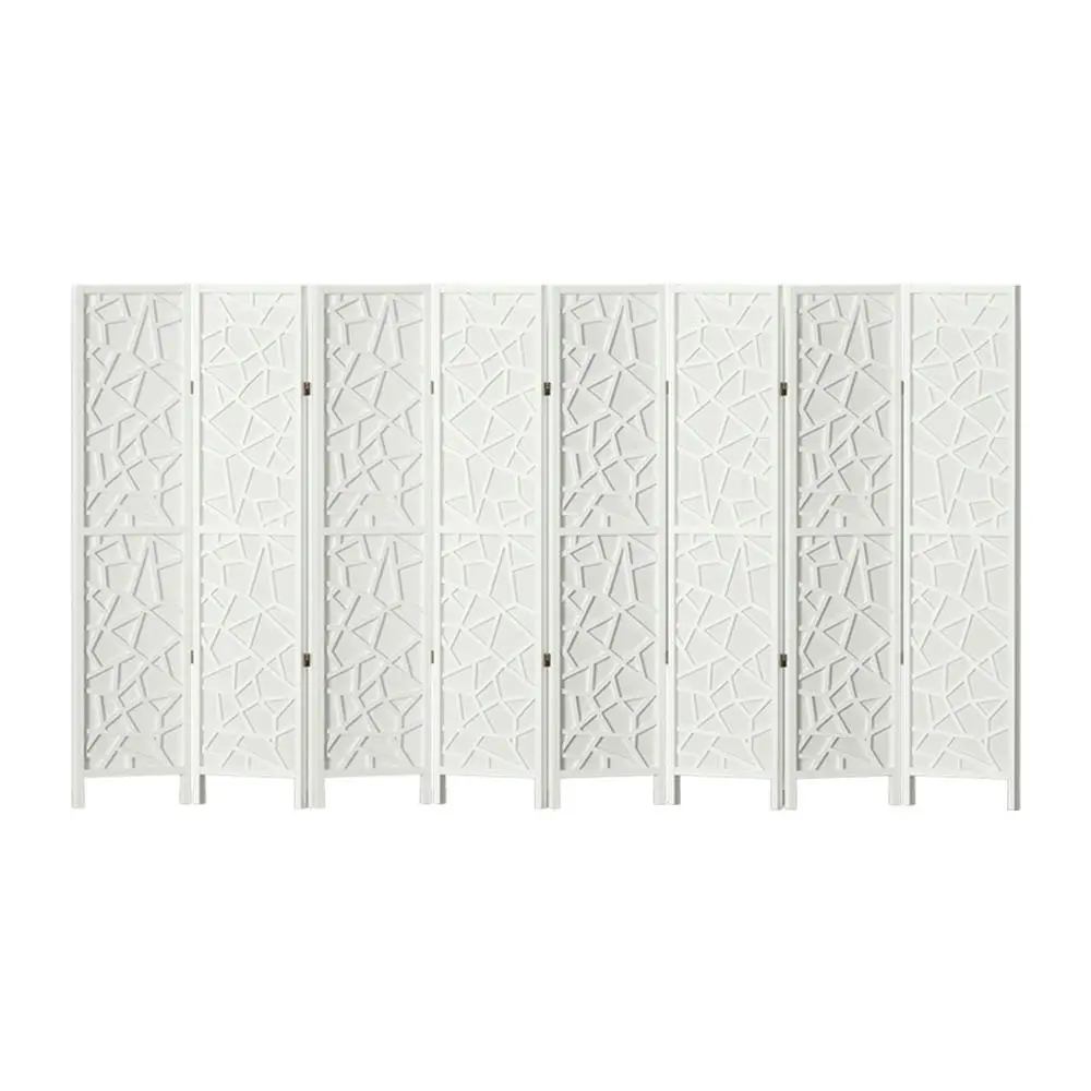 Artiss 8 Panel Room Divider Screen 325x170cm Clover White