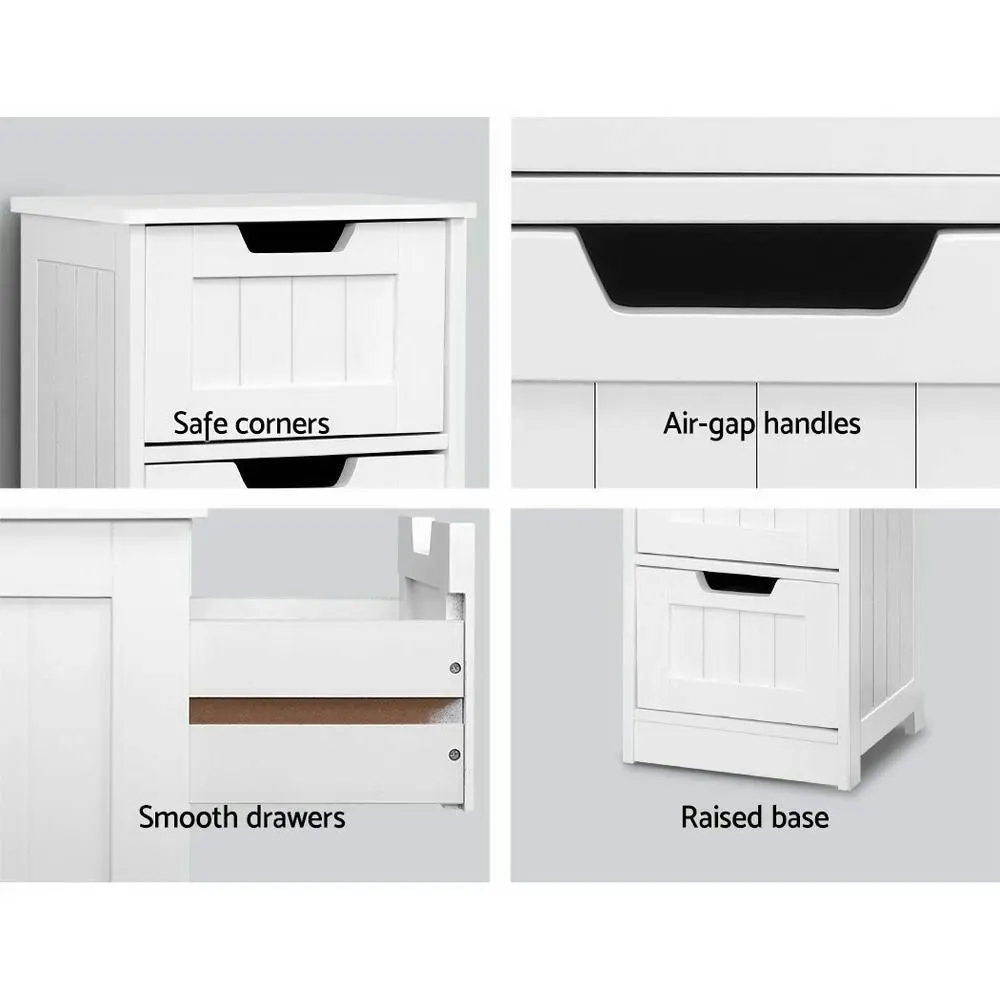 Artiss 4 Chest of Drawers  - LEESA White