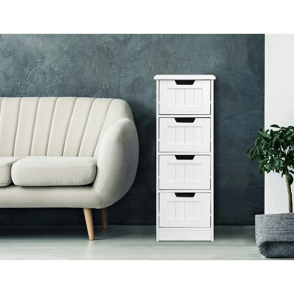 Artiss 4 Chest of Drawers  - LEESA White