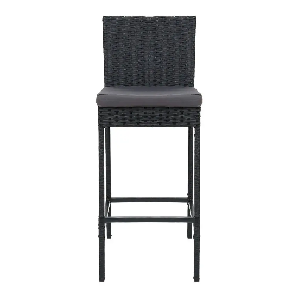 Gardeon 4-Piece Outdoor Bar Stools Dining Chair Bar Stools Rattan Furniture