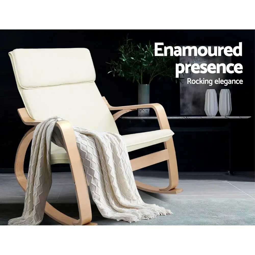 Artiss Rocking Armchair Bentwood Frame Aero