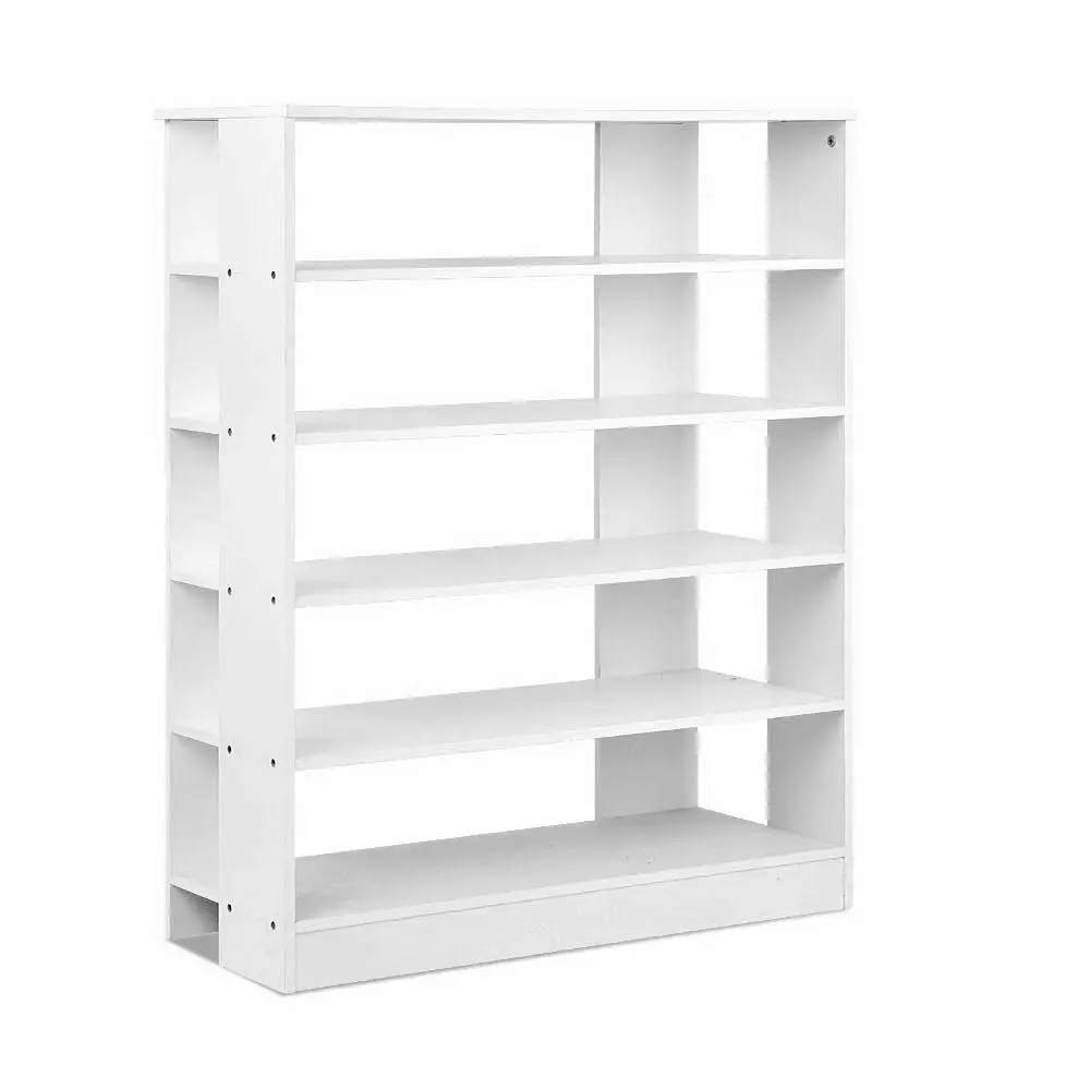 Artiss Shoe Rack 30 Pairs 6-Tier Shelf White