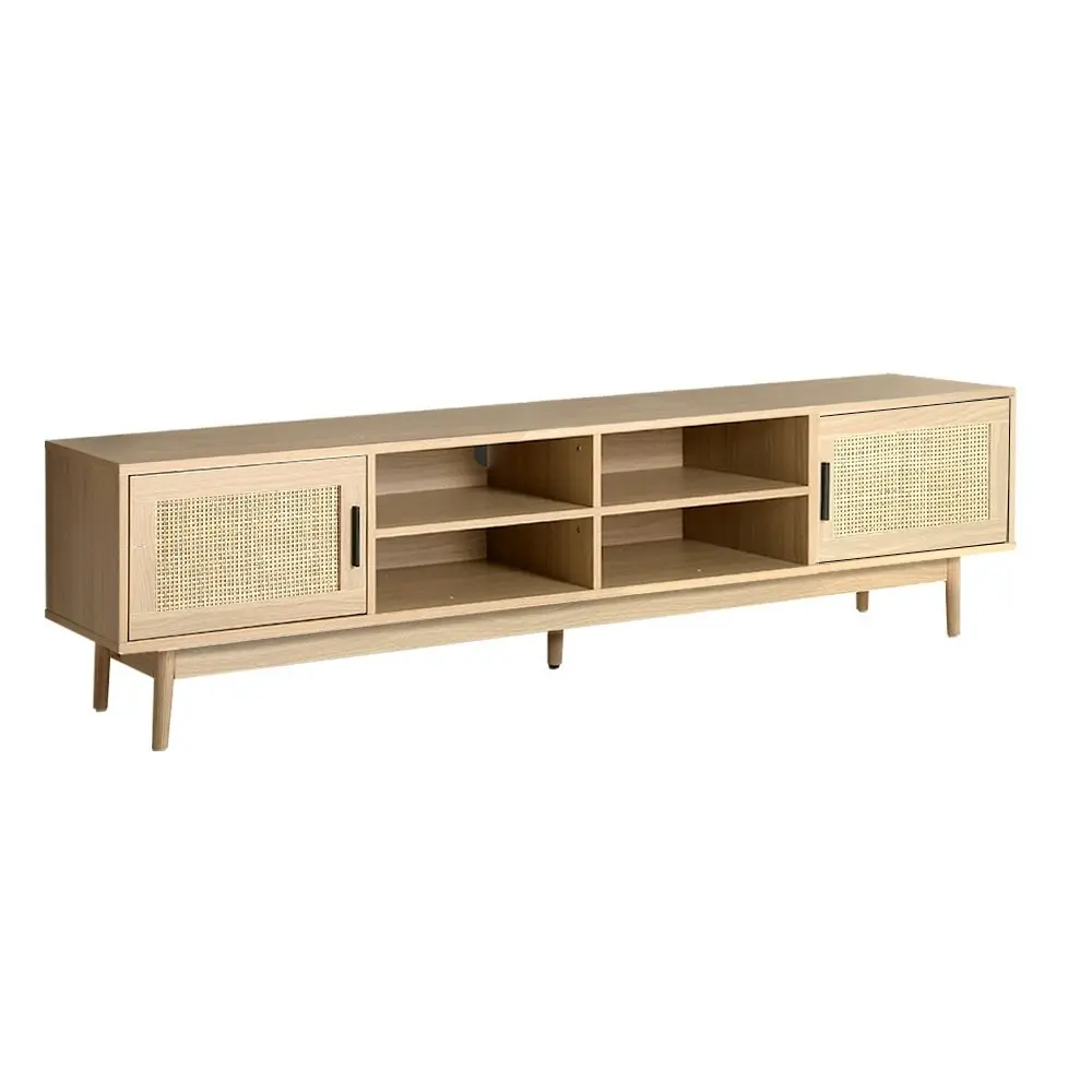 Artiss TV Cabinet Entertainment Unit 180cm Rattan Cole