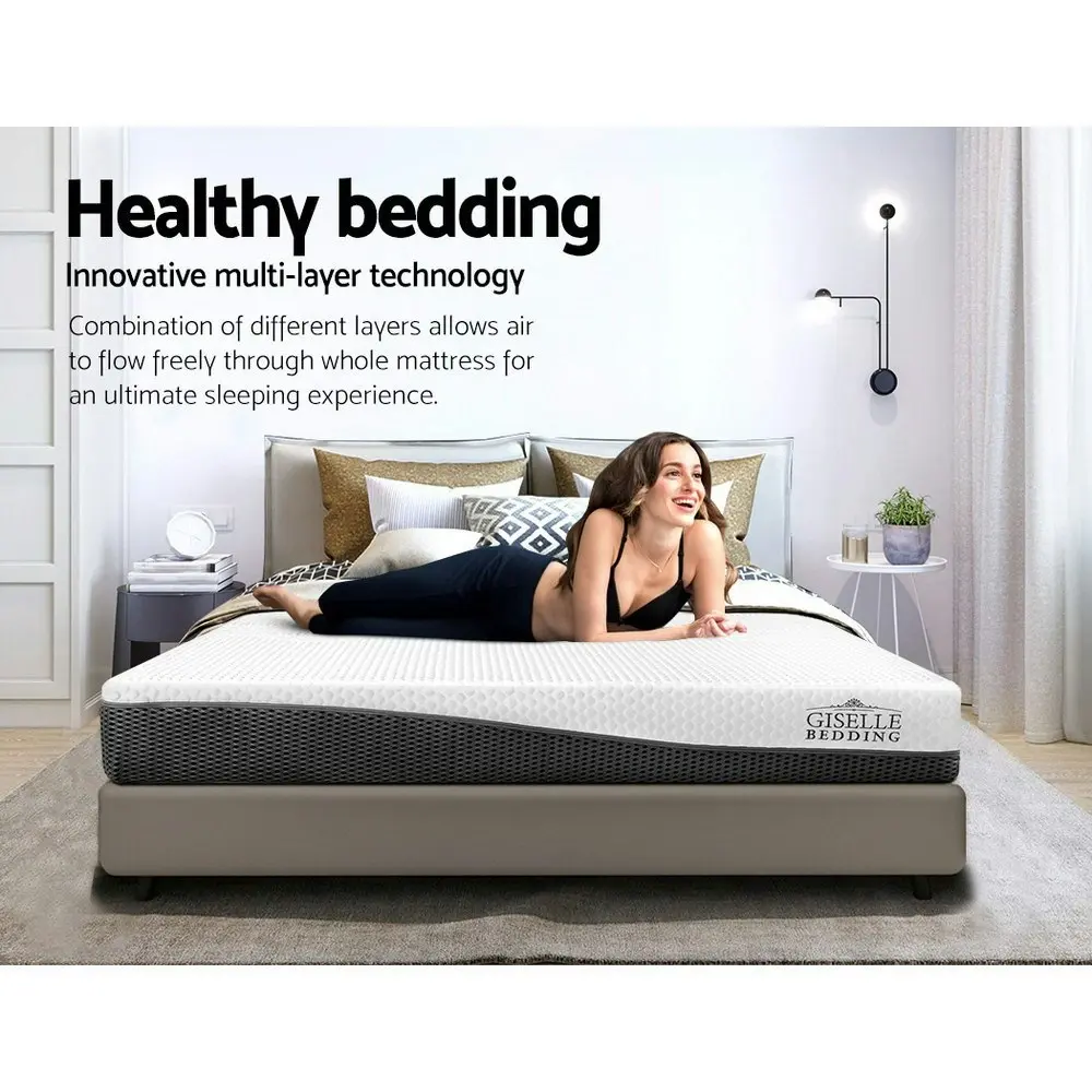 Giselle Bedding Memory Foam Mattress Bed Cool Gel Non Spring 21cm Single