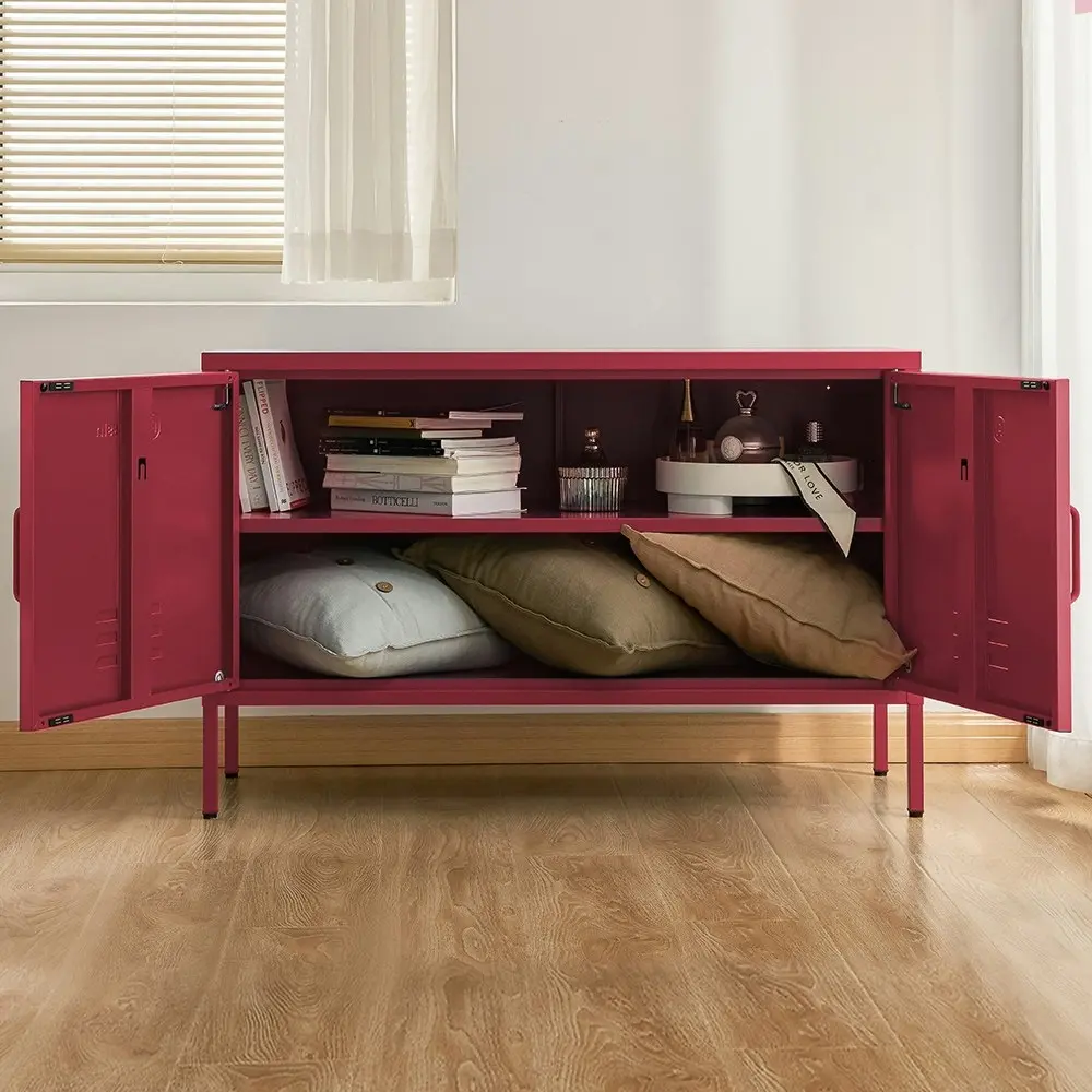 ArtissIn Buffet Sideboard Metal Cabinet - BASE Pink