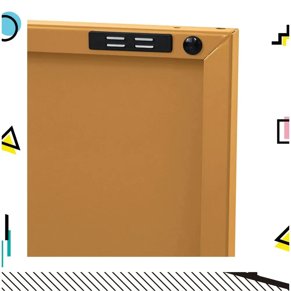 ArtissIn Buffet Sideboard Metal Cabinet - BASE Yellow