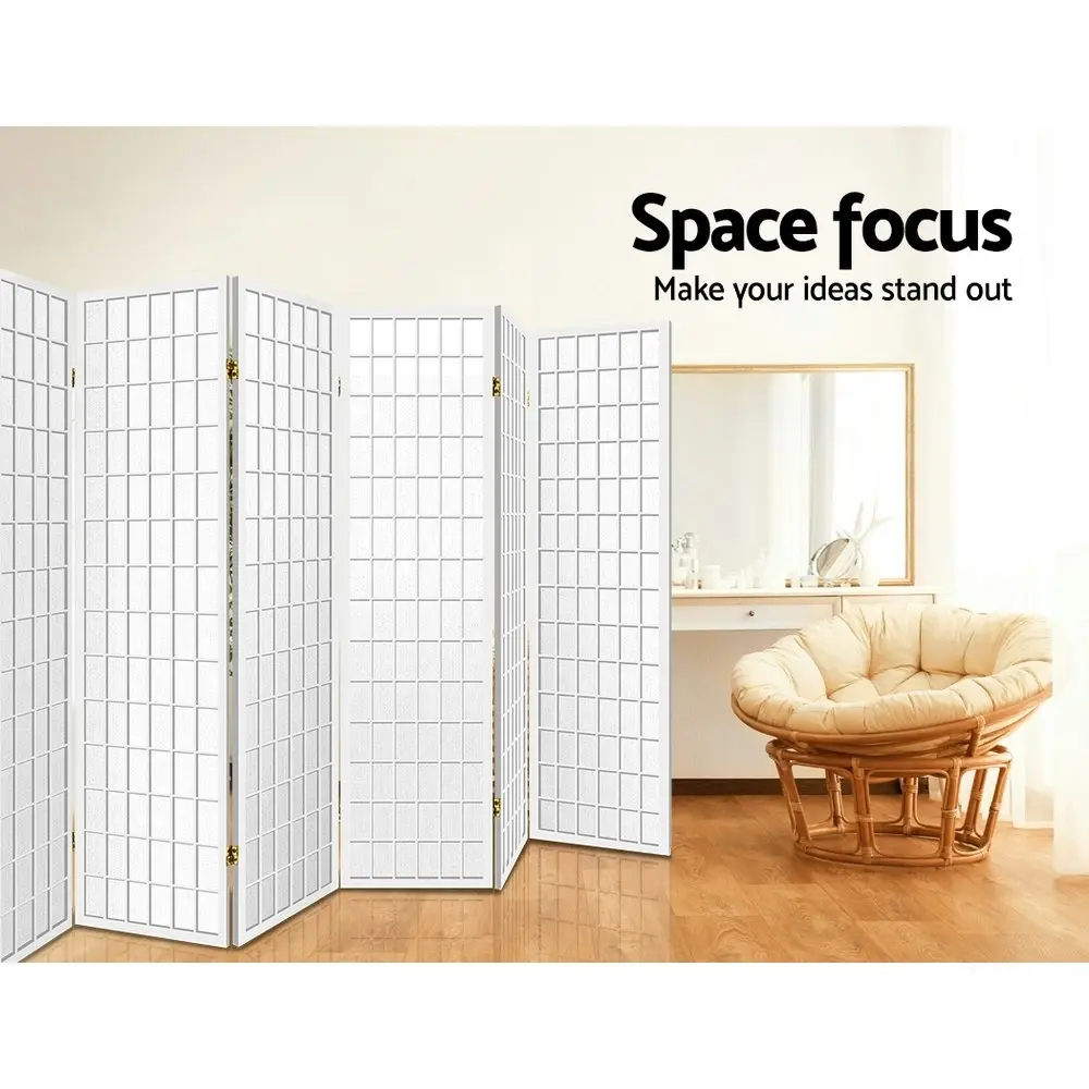 Artiss 8 Panel Room Divider Screen 348x179cm White