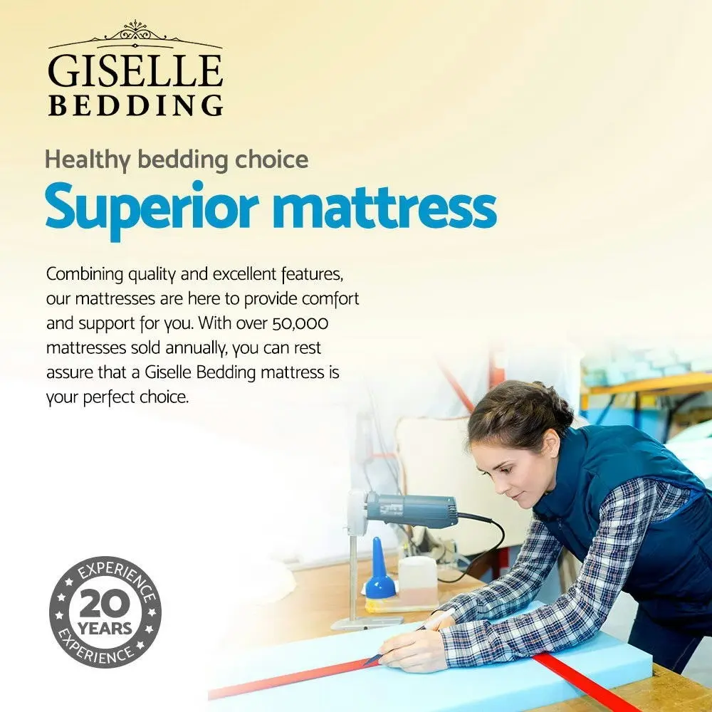 Giselle Bedding 21cm Mattress Pillow Top Single