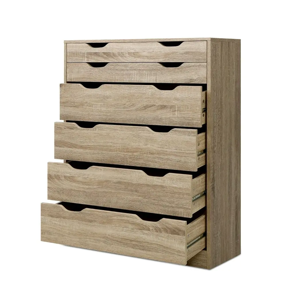 Artiss 6 Chest of Drawers - MYLA Oak