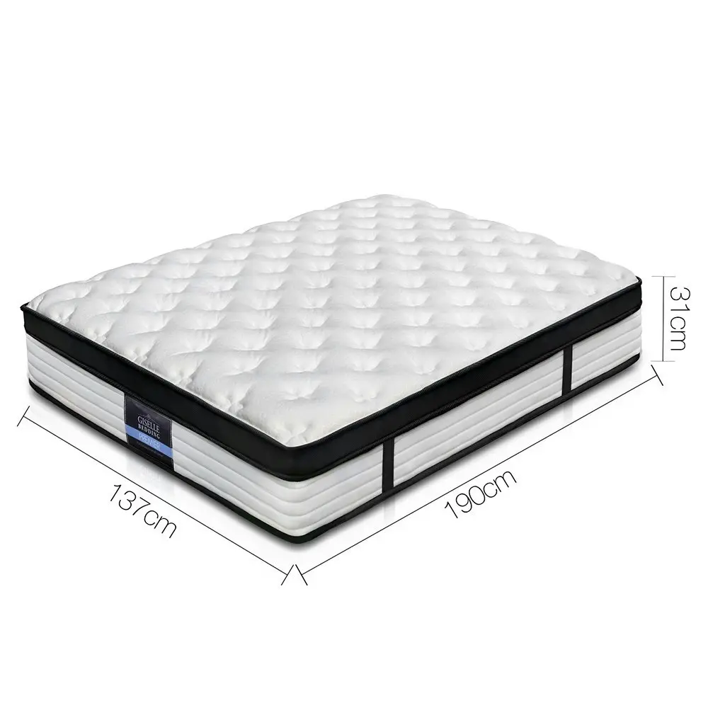 Giselle Bedding 31cm Mattress Euro Top Double