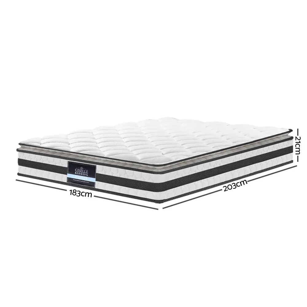 Giselle Bedding 21cm Mattress Pillow Top King