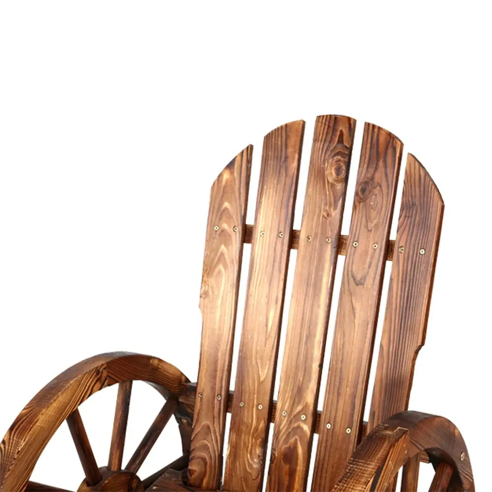 Gardeon Rocking Chairs Wooden Wagon Chair Outdoor Furniture Lounge Patio Garden