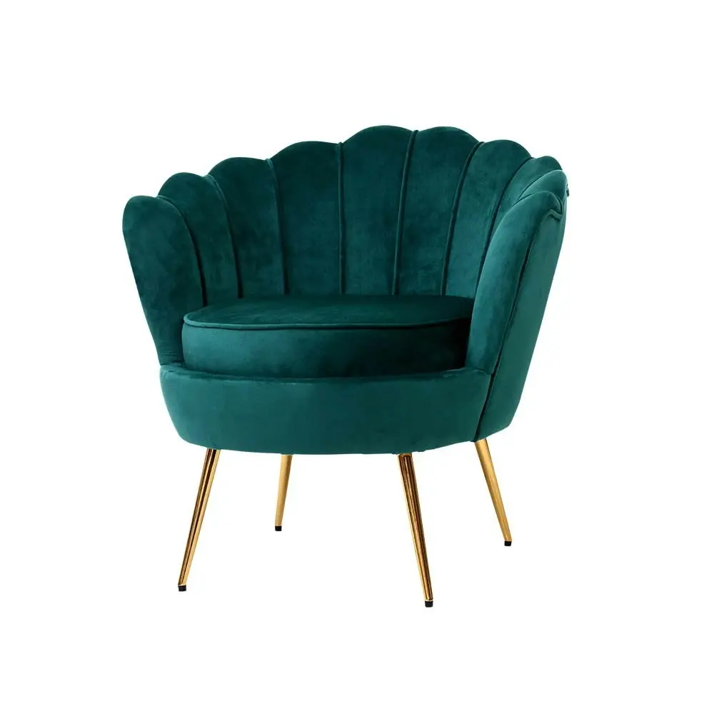 Artiss Armchair Velvet  Green Callista