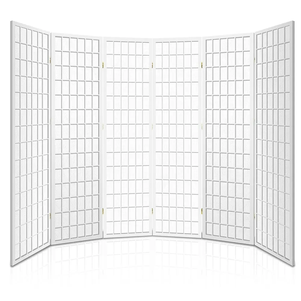 Artiss 6 Panel Room Divider Screen 261x179cm White