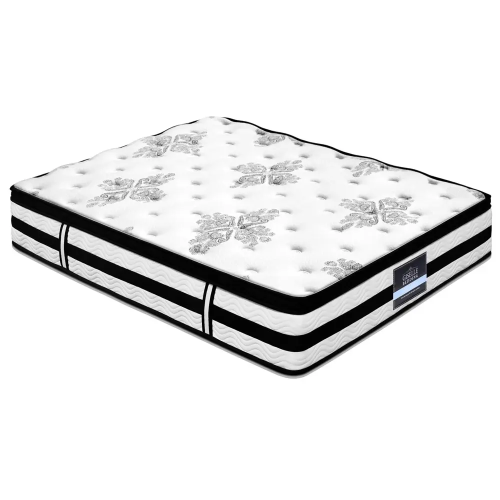 Giselle Bedding 34cm Mattress Euro Top Pocket Spring Queen