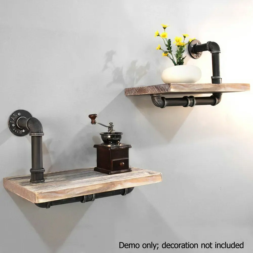 Artiss Floating DIY Pipe Shelf Set of 2 - IVOR